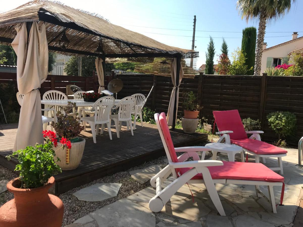 Rez De Jardin Villa Cagnes Sur Mer. מראה חיצוני תמונה